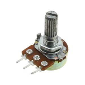 Резистор переменный 1МОм 3пин 1ряд бок