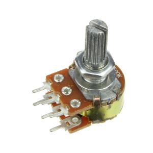 Резистор переменный 500к 6пин 2ряда бок