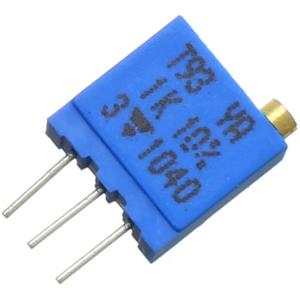 Резистор подстроечный 1кОм, 0.5Вт, Vishay T93YA102KT20 (СП5-2ВБ, 3296W), многооборотный