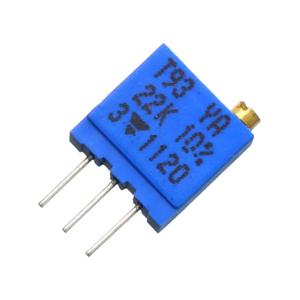 Резистор подстроечный 22кОм, 0.5Вт, Vishay T93YA223KT20 (СП5-2ВБ, 3296W), многооборотный