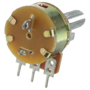 Резистор регулировочный 100кОм L20KC S16KN1-B100K с выключателем (с насечкой)