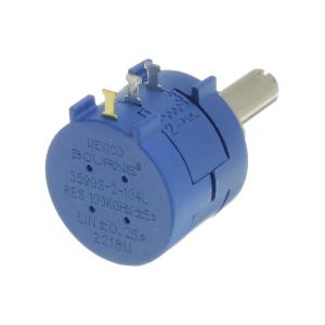 Резистор регулировочный 100кОм (упаковка 2шт) Bourns 3590S-2-104L D 6мм многооборотный