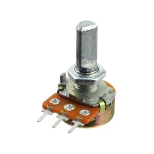 Резистор регулировочный 10кОм L20F 16K1-B10K (с лыской) D 6мм