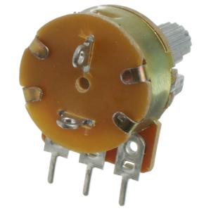 Резистор регулировочный 10кОм L20KC S16KN1-B10K с выключателем (с насечкой)