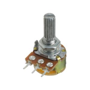 Резистор регулировочный 10кОм L20KC S16KN1-B10K с выключателем (с насечкой)