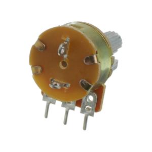 Резистор регулировочный 10кОм L20KC S16KN1-B10K с выключателем (с насечкой)