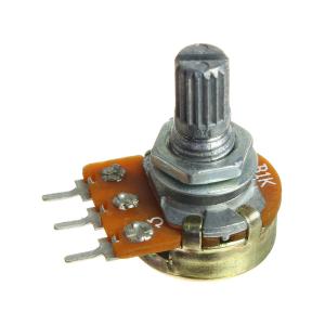 Резистор регулировочный 1кОм B L 15мм WH148-B1K L15KQ (с насечкой)