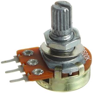 Резистор регулировочный 500кОм B L 15мм WH148-B500K L15KQ (с насечкой)