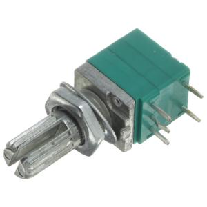 Резистор регулировочный c выключателем (упаковка 2шт) 100кОм RV097NS-B100K L15KQ (с насечкой)