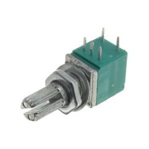 Резистор регулировочный c выключателем 100кОм RV097NS-B104 L15KQ (с насечкой)