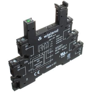 Розетка для реле Wieland 80.063.4021.1 12V SF38 Flare move на DIN-рейку