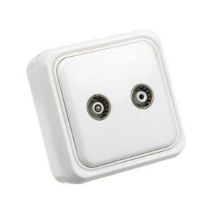 Розетка ТВ ШТ/ГН накладная малая