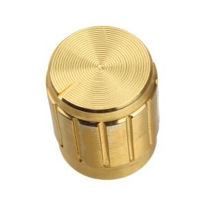 Ручка для переменного резистора на вал 6мм D15x17мм, gold