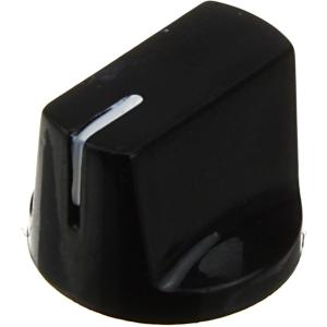 Ручка для переменного резистора на вал 6мм D19х15мм, черная