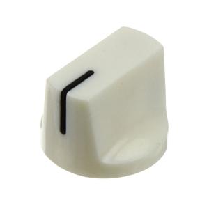 Ручка для переменного резистора на вал 6мм D19x15мм, белая