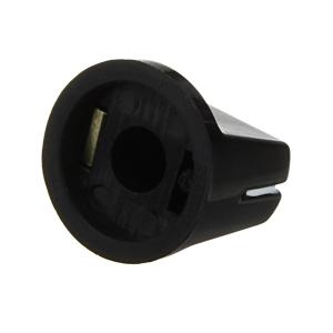 Ручка для переменного резистора на вал 6мм D19x15мм, черная