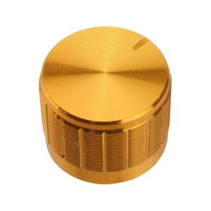 Ручка для переменного резистора на вал 6мм D23x17мм, gold