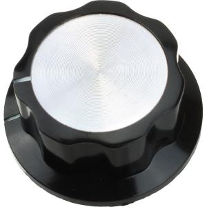 Ручка для переменного резистора на вал 6мм D45х20,3мм, черная