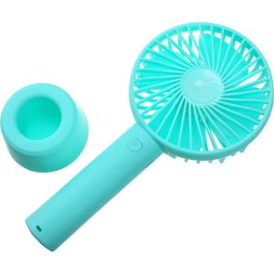 Ручной вентилятор на аккумуляторе 18650, бирюзовый