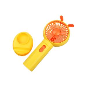 Ручной вентилятор на аккумуляторе 18650, желтый