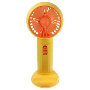 Ручной вентилятор на аккумуляторе 18650, желтый HK59