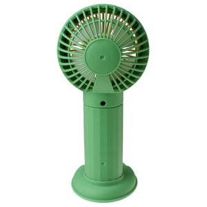 Ручной вентилятор на аккумуляторе 18650, зеленый с желтым HK59