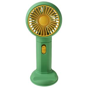 Ручной вентилятор на аккумуляторе 18650, зеленый с желтым HK59