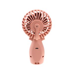 Ручной вентилятор на аккумуляторе mini, розовый