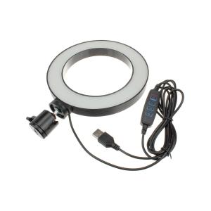 Селфи лампа кольцо 16см Selfie Ring Light 3 режима, штатив