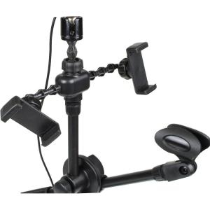 Селфи лампа кольцо 16см со штативом для блогера Selfie Ring Light с держателем микрофона