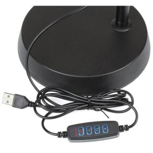 Селфи лампа кольцо 16см со штативом для блогера Selfie Ring Light с держателем микрофона