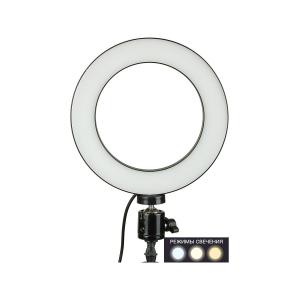 Селфи лампа кольцо 16см со штативом для блогера Selfie Ring Light с держателем микрофона