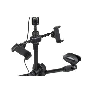 Селфи лампа кольцо 16см со штативом для блогера Selfie Ring Light с держателем микрофона