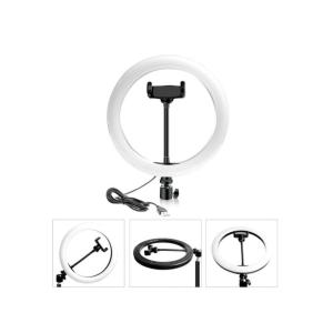 Селфи лампа RGB кольцо 26см со штативом для блогера Selfie Ring Light с пультом на проводе