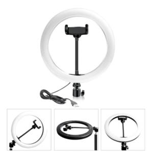 Селфи лампа RGB кольцо 30см для блогера Selfie Ring Light с пультом на проводе