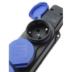 Сетевая колодка розеточная на 3 гнезда 16А X-Pert