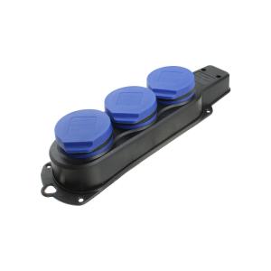 Сетевая колодка розеточная на 3 гнезда 16А X-Pert