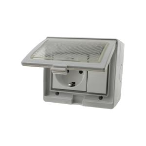 Сетевая розетка, выключатель IP55 16A, наружная