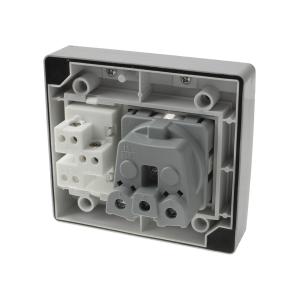 Сетевая розетка, выключатель IP55 16A, наружная