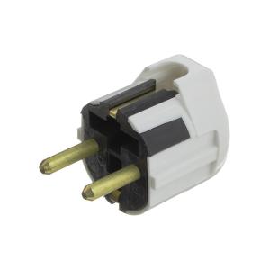 Сетевая вилка евро B16-003, без трубки, латунь 16А