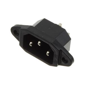 Сетевая вилка на корпус под винт AC-016 250В 10А тип C14