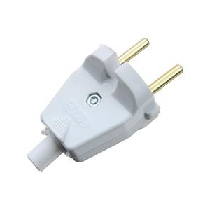 Сетевая вилка прямая В6-001, 6А, белая