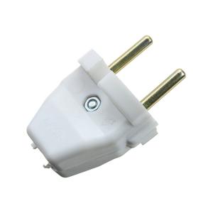 Сетевая вилка прямая В6-004 6А , белая