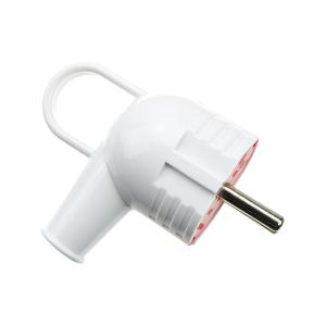 Сетевая вилка угловая, Lezard с ушком, с заземлением