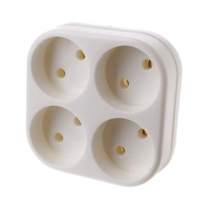 Сетевой четверник 16А б/з Navigator, квадрат