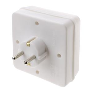 Сетевой четверник 16А с/з Navigator, квадрат