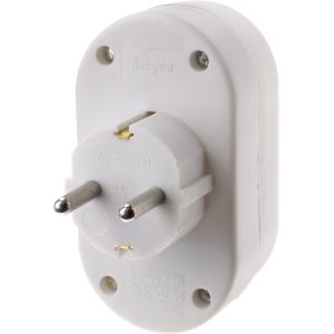 Сетевой двойник 16А с/з Navigator, белый