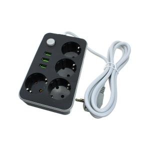 Сетевой фильтр 4 розетки 1.8 метра 3USB(G) CX-U314