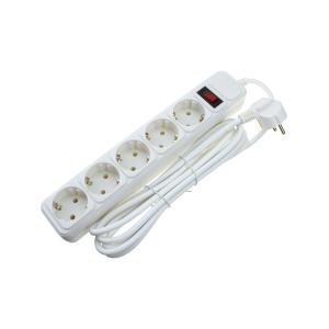 Сетевой фильтр 5 розеток 3м Спутник, белый