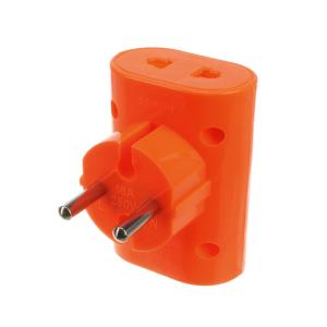 Сетевой тройник адаптер с подсветкой КМ162